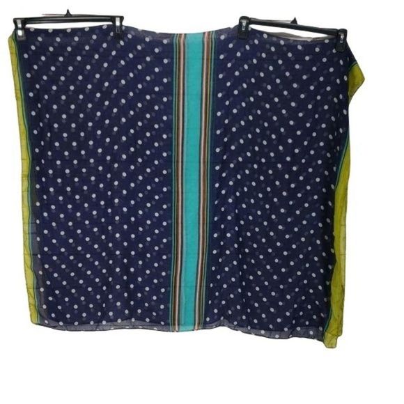 Fanta Eyes polka dot‎ 44x70 Scarf Wrap Bathing suit Sarong - Picture 2 of 7